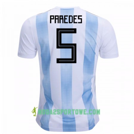 Koszulka Argentyna Paredes 5 Mistrzostwa Świata 2018 Domowe Stroje Piłkarskie